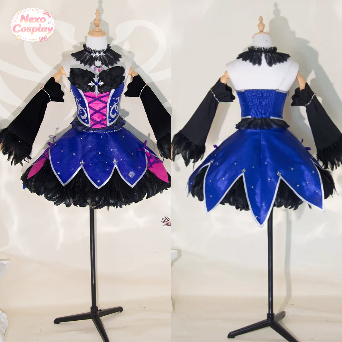 Cosplay Anime Black - Sumire Hikami Cosplay Costume Aikatsu! Sumire