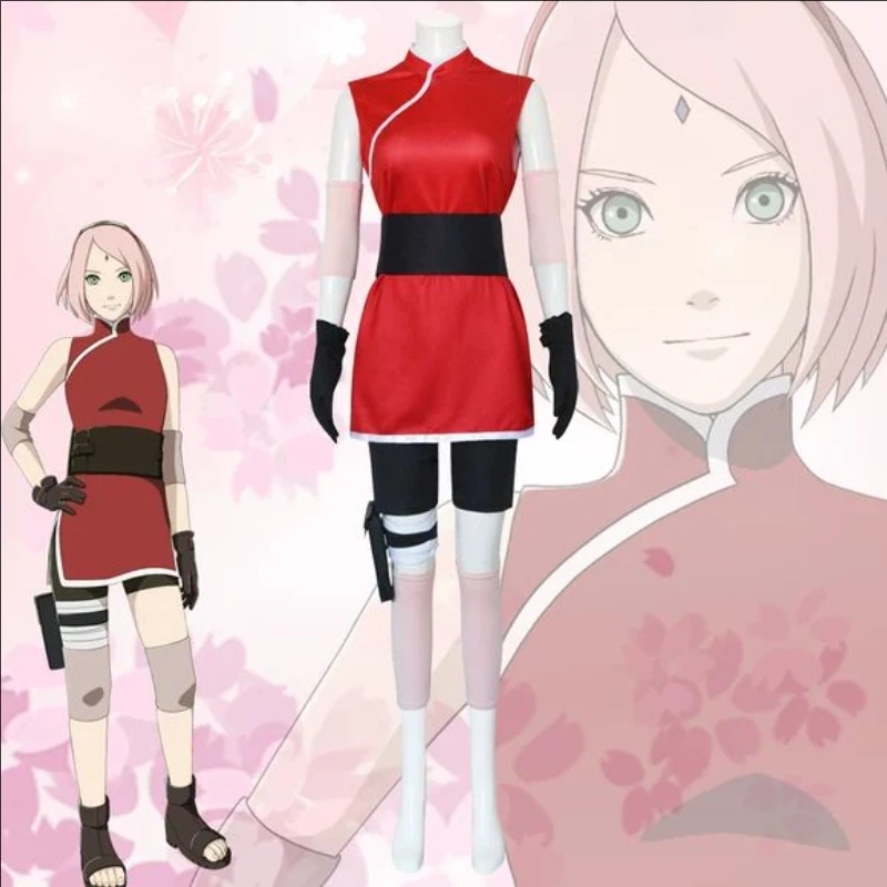 Anime Cosplay Events - Sakura Haruno Cosplay Complete Ninja Skirt