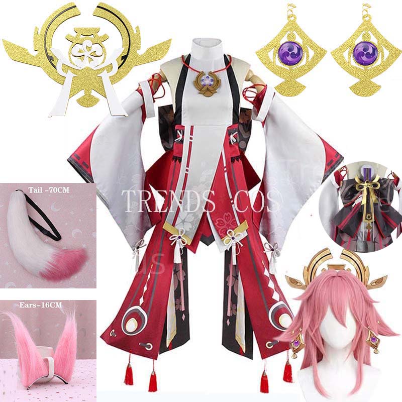 Violet Evergarden Dress - Yae Miko Full Set Guuji Yae