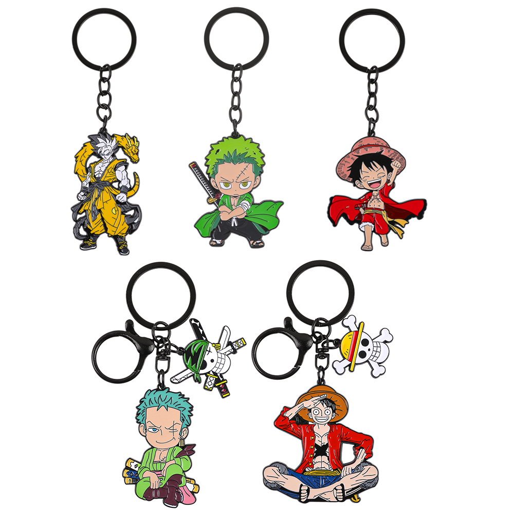 Anime Cosplay One Piece - One Piece Anime Keychain Set -