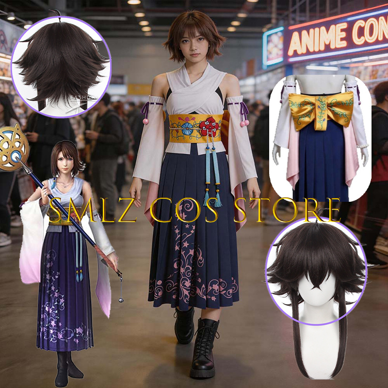 Anime Cosplay Female - Smlz FFX Yuna Cosplay Anime FF10