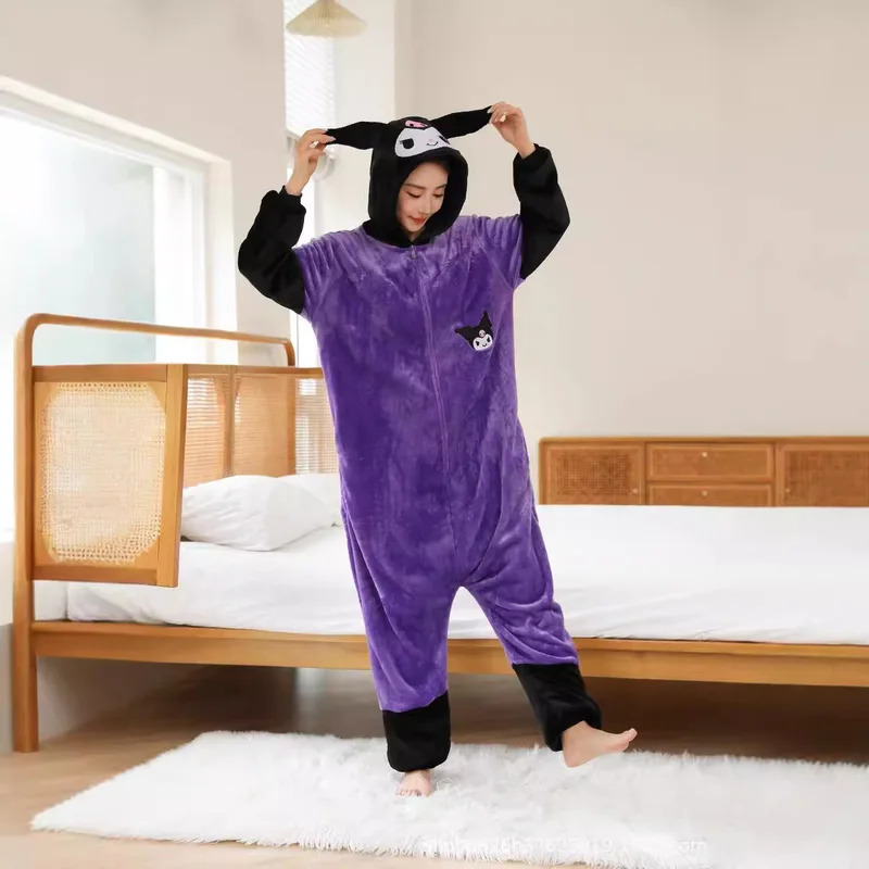 Anime Cosplay One Piece - Anime Cosplay Women Onesie Kuromi Cosplay