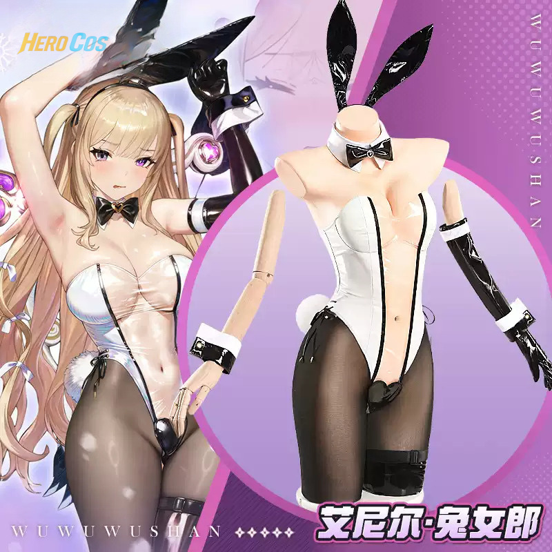 Anime Cosplay Bunny - Game Browndust2 Aynil Cosplay Costume Bunny