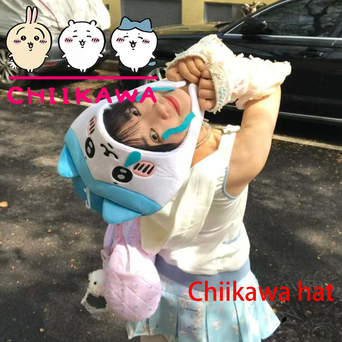 Chiikawa Hachiware Usagi Hat C - Anime Cosplay Girl Photo recension och pris