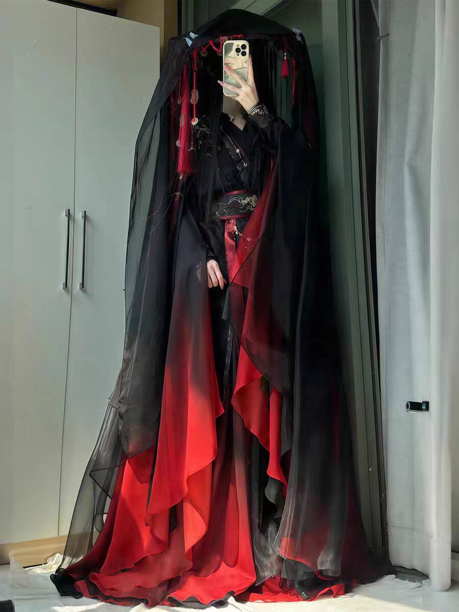 Unisex Ancient Chinese Xianxia - Cosplay Anime Black recension och pris