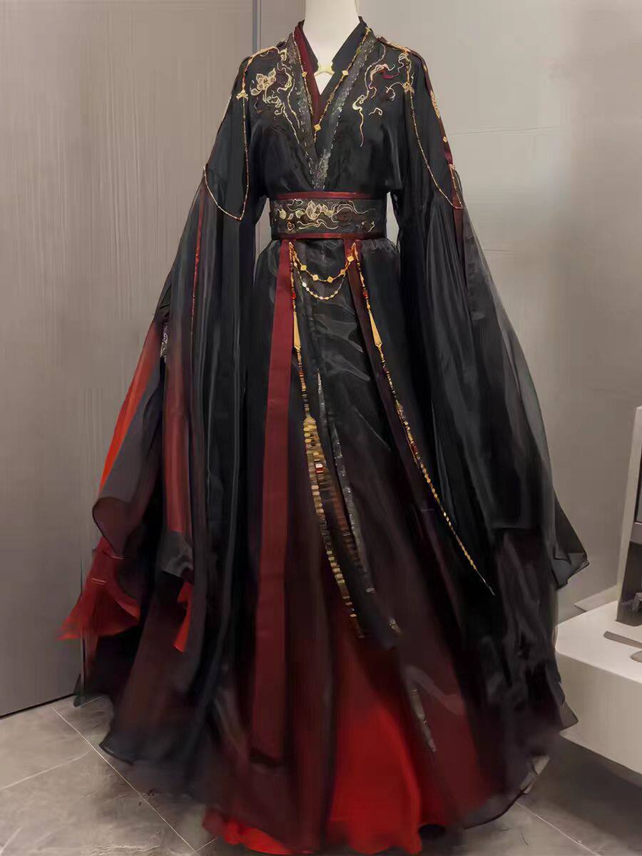 Unisex Ancient Chinese Xianxia - Cosplay Anime Black recension och pris