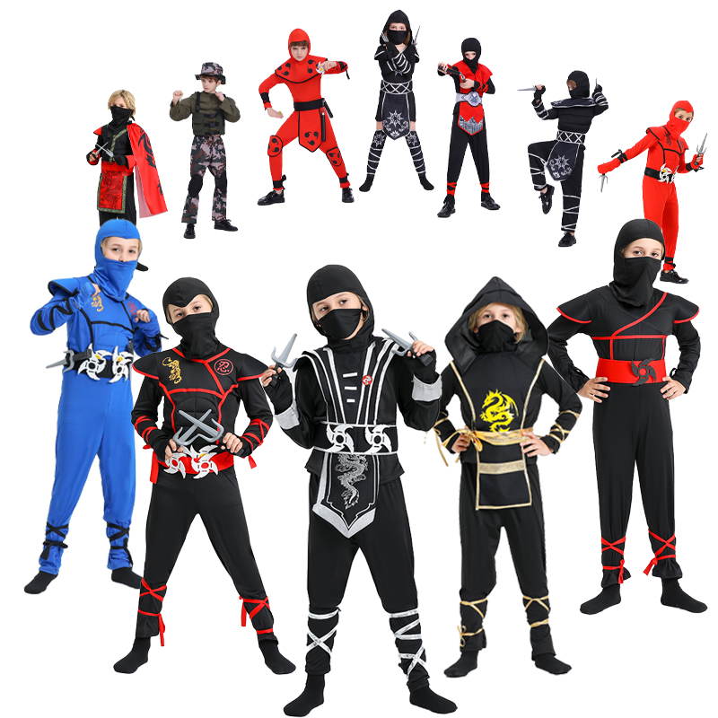 Ninja Costume for Boys with Ac - Anime Cosplay Outfit Ideas recension och pris