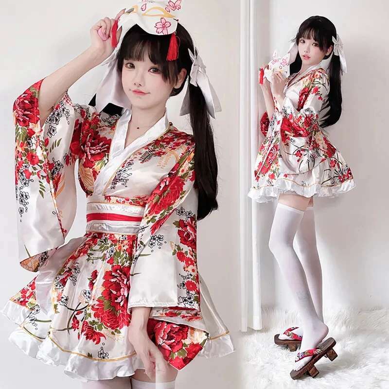 Japanese Modified Kimono Dress - Anime Cosplay Japanese Girl recension och pris