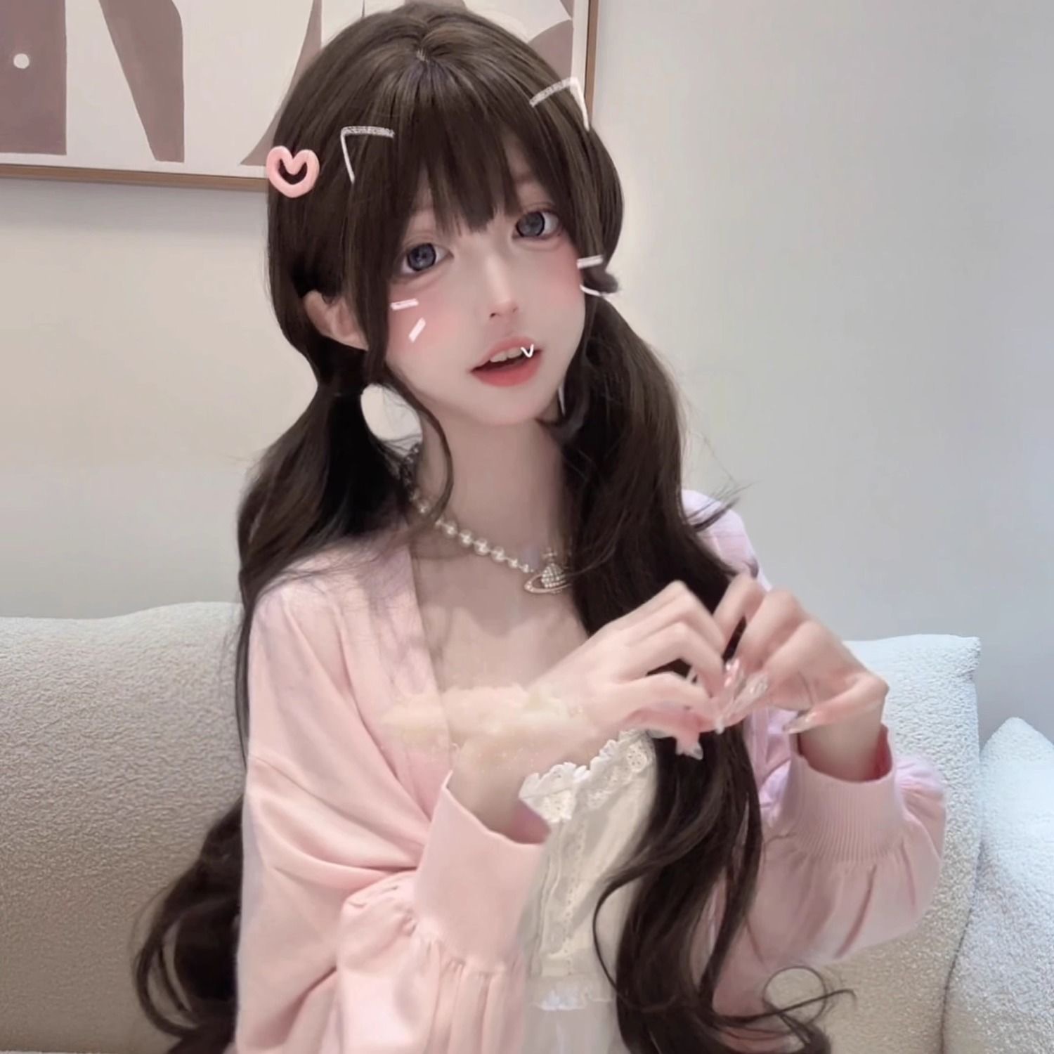 75cm Synthetic Long Wavy Lolit - Anime Cosplay Girl Photo recension och pris
