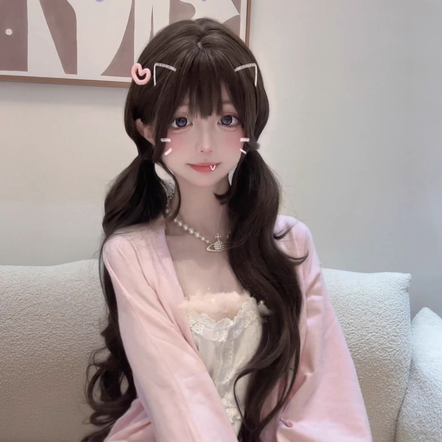 75cm Synthetic Long Wavy Lolit - Anime Cosplay Girl Photo recension och pris
