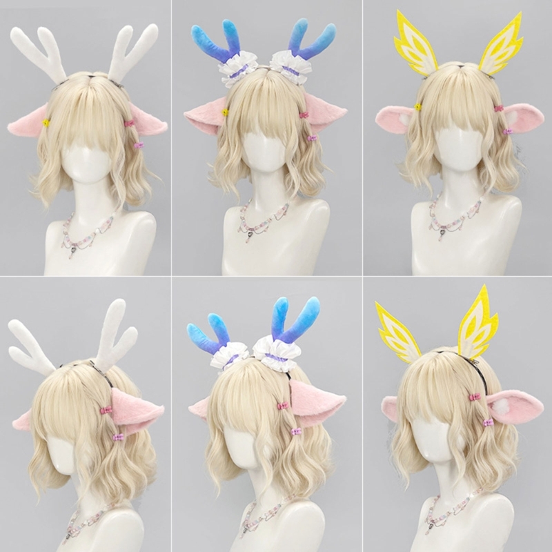 Flexible Furry Plush Deer Ear  - Anime Cosplay Girl Photo recension och pris
