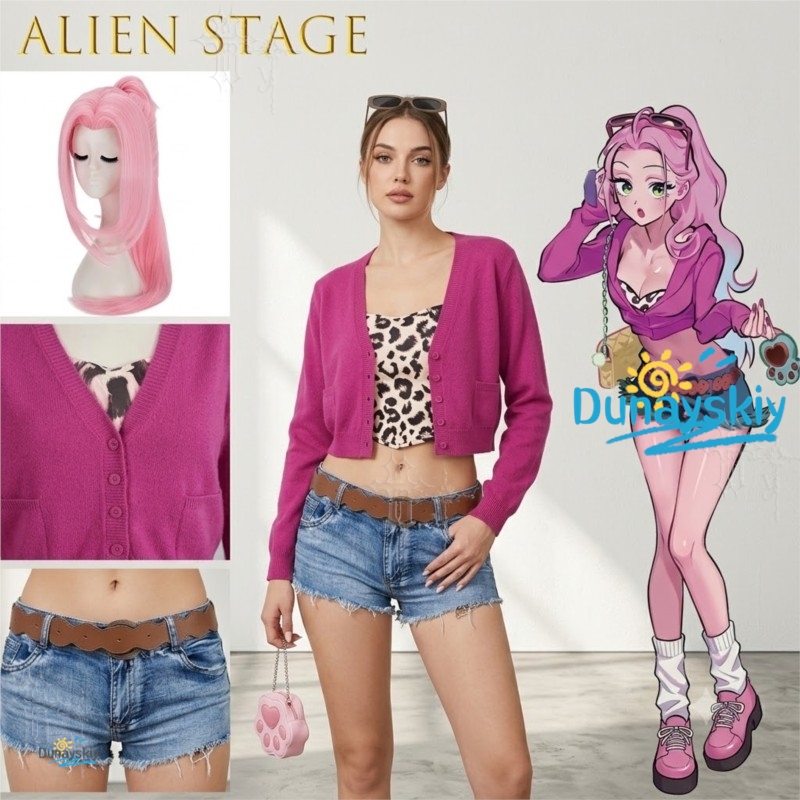 Hot Girl Pink Uniform Complete - Anime Cosplay Girl Photo recension och pris