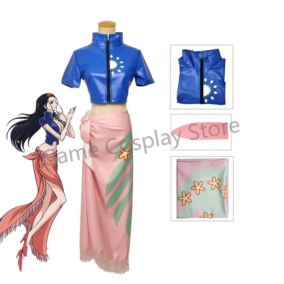 Nico Robin Cosplay Costume Dre - Anime Cosplay Nico Robin recension och pris