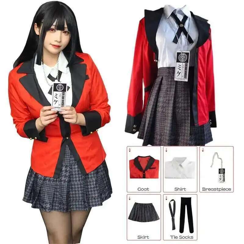 Anime Kakegurui Jabami Yumeko  - Anime Cosplay Japanese Girl recension och pris