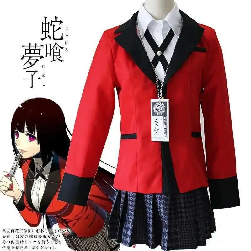 Anime Kakegurui Jabami Yumeko  - Anime Cosplay Japanese Girl recension och pris