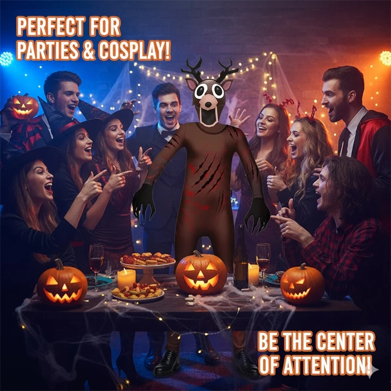 Scary Reindeer Costume for Kid - Anime Cosplay Outfit Ideas recension och pris