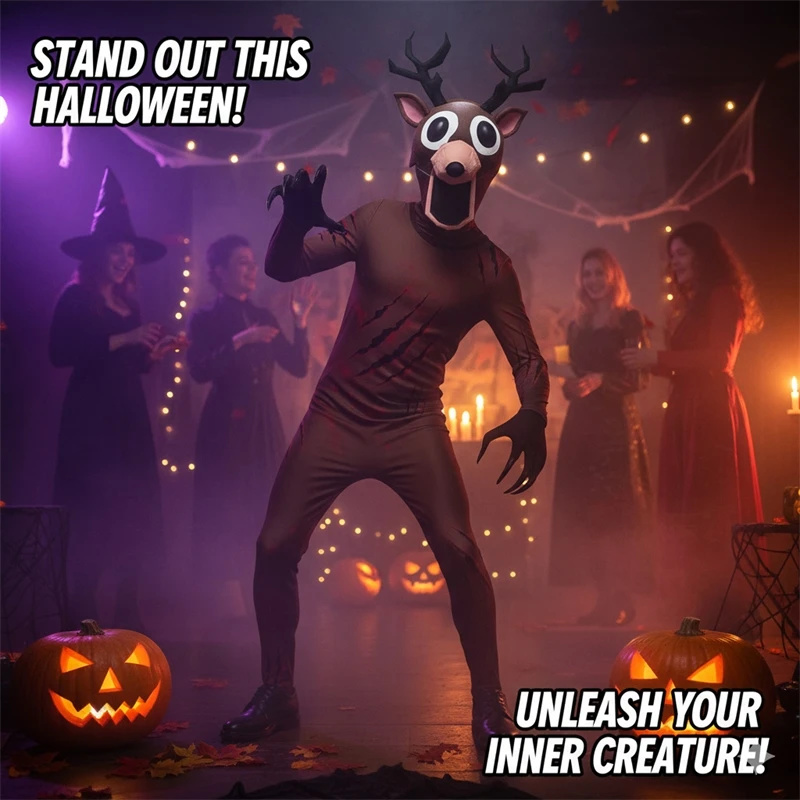 Scary Reindeer Costume for Kid - Anime Cosplay Outfit Ideas recension och pris