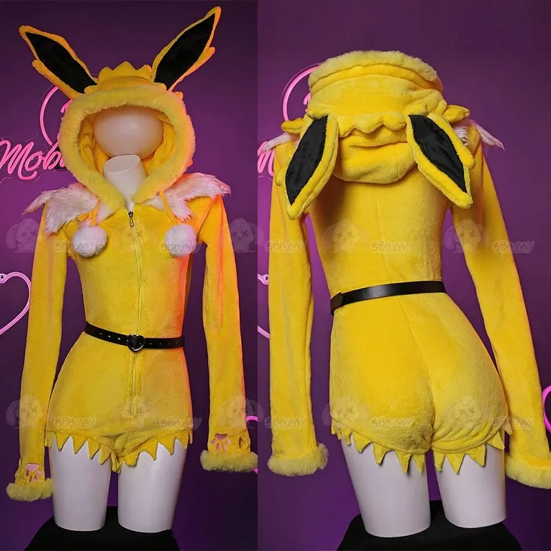 Sexy Deep V Hooded Bodysuit So - Anime Cosplay Bunny recension och pris