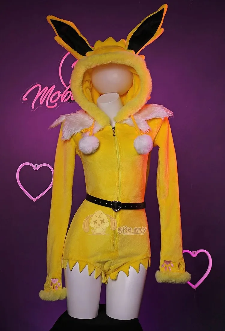 Sexy Deep V Hooded Bodysuit So - Anime Cosplay Bunny recension och pris