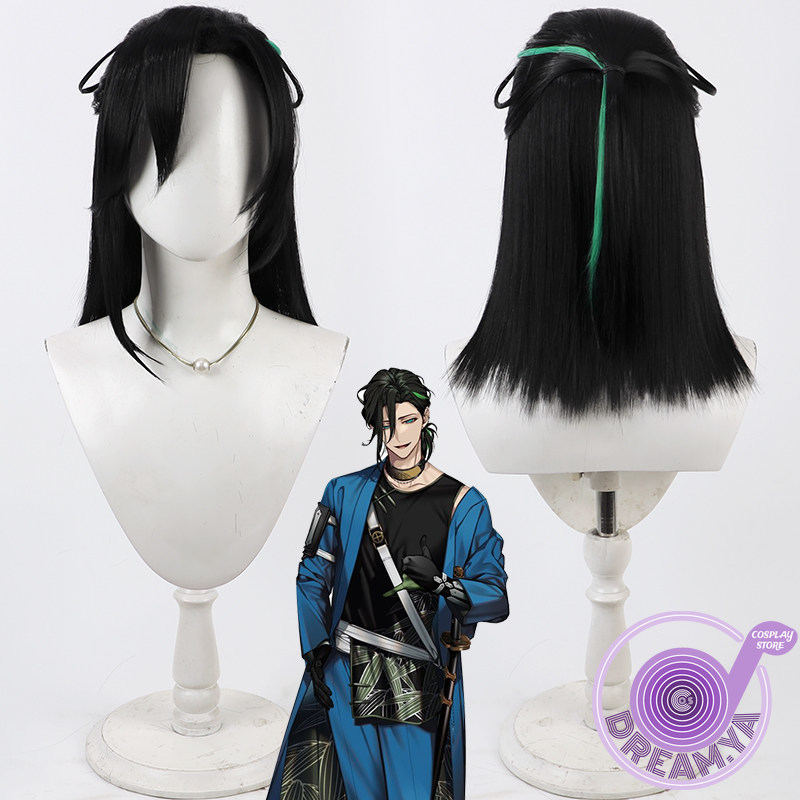 Sasanuki Cosplay Wig Touken Ra - Cosplay Anime Black recension och pris