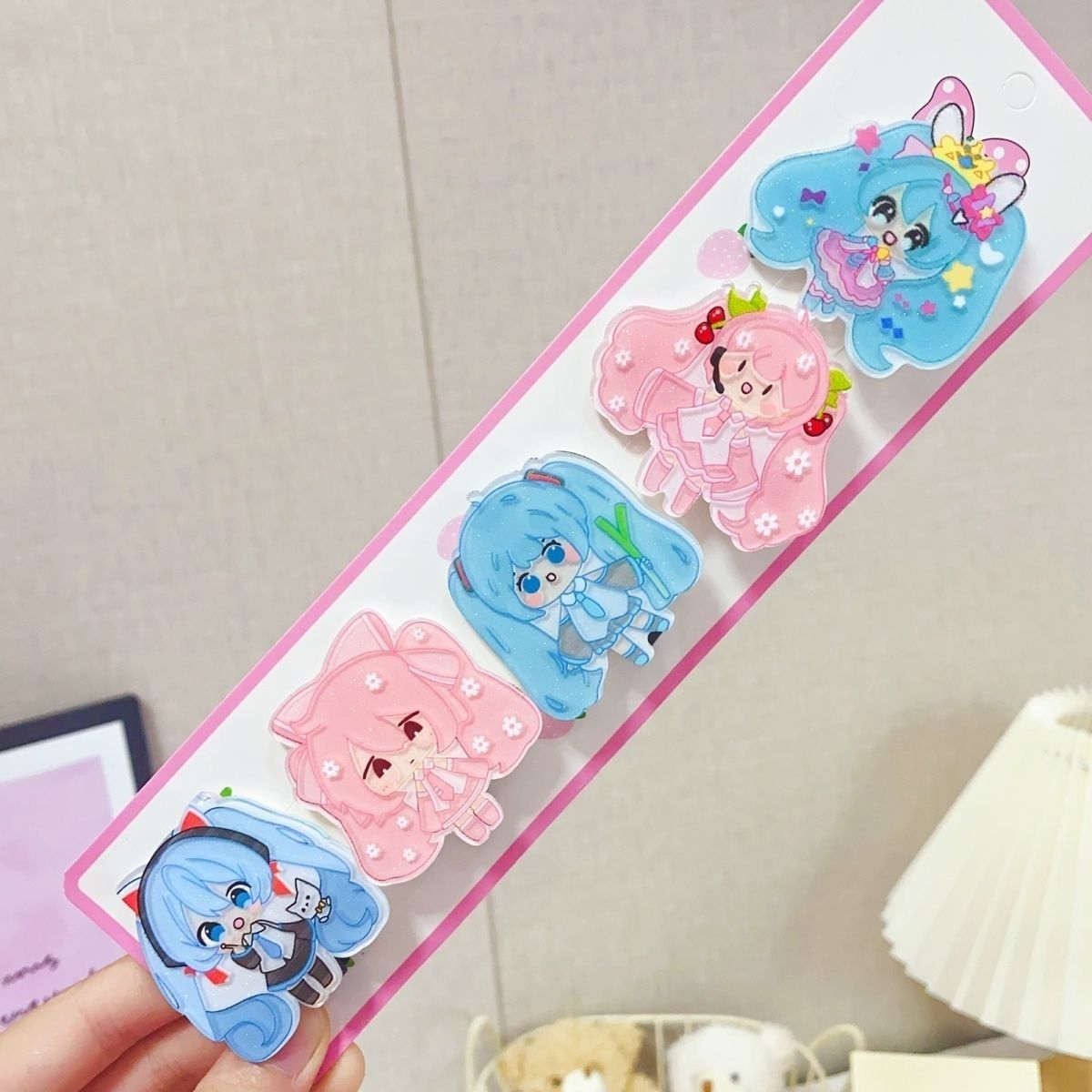 Hatsune Miku cartoon hair clip - Cosplay Anime N recension och pris
